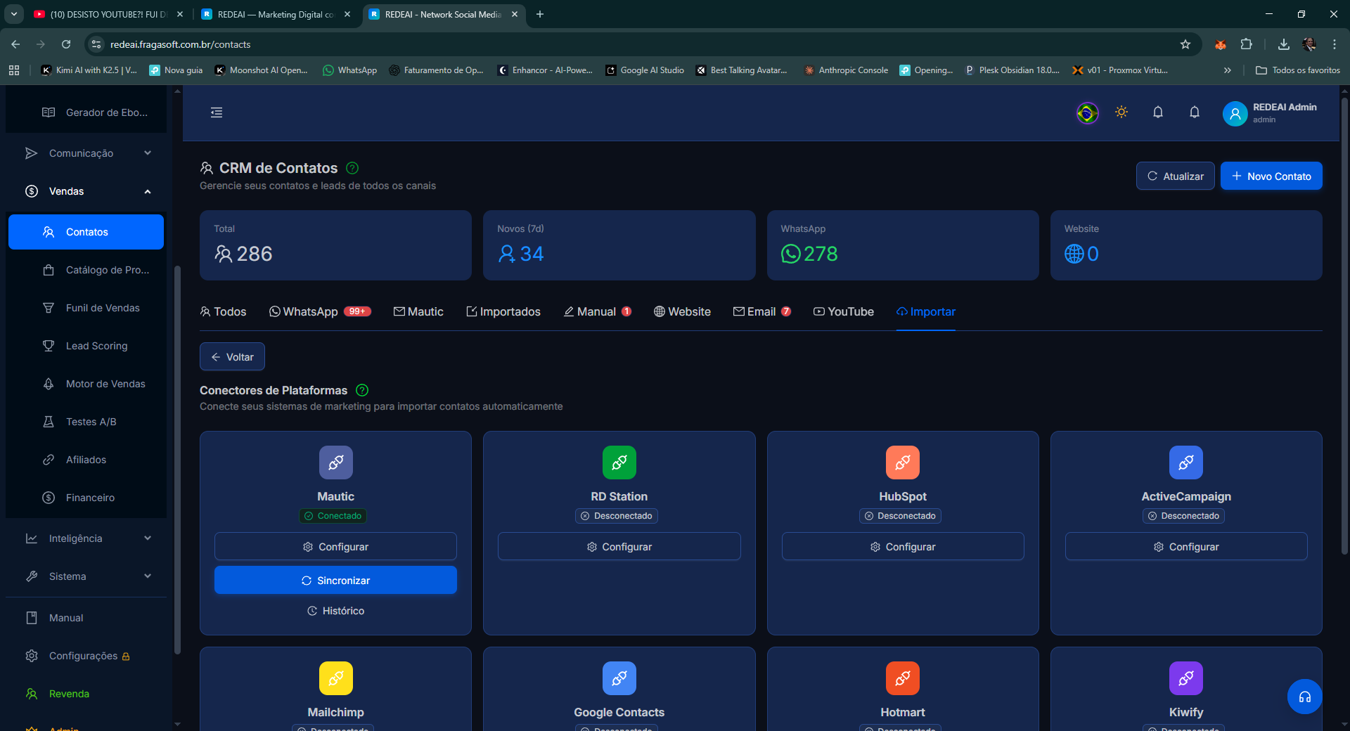 CRM de Contatos
